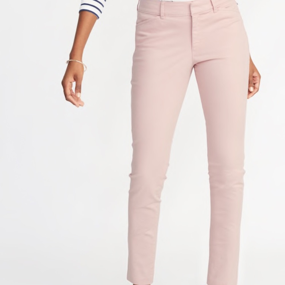 old navy pink chino pants